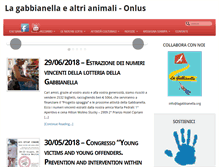 Tablet Screenshot of lagabbianella.org